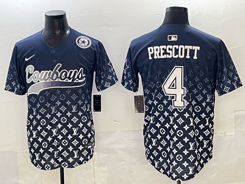 Men 2025 Nike Dallas Cowboys #4 Prescott Drak Blue Limited NFL Jersey 07->dallas cowboys->NFL Jersey